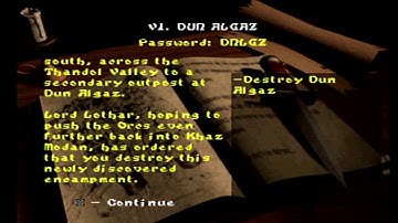 Warcraft II: The Dark Saga [PS1 Mn 6 Intro]