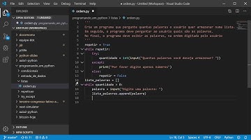 #Programando em #Python: Prática 14 (lista, for, append)