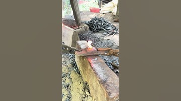 Old Tools Melted Into a New Peraak Complete Forging Tutorial  #youtubeshorts#blacksmith #vairalvideo