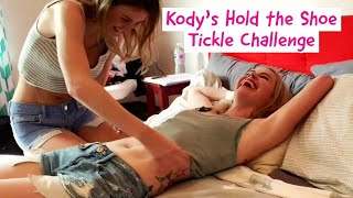 Kody Evans Hold The Shoe Tickle Challenge With London