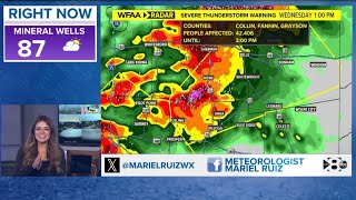 LIVE RADAR: Parts of North Texas under a Tornado Watch on Wednesday