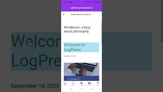 Logpress - Your WordPress Companion Mobile App screenshot 1
