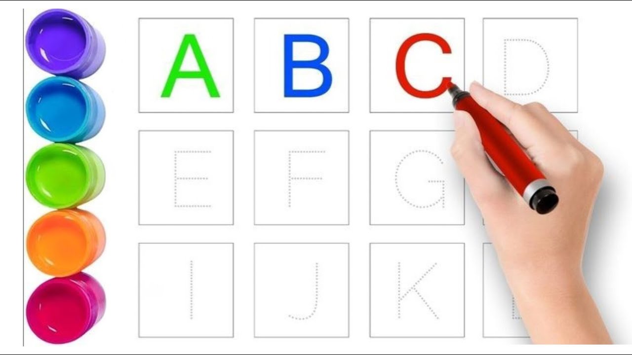 Alphabet, ABC song , ABCD , A to L , Collection for writing for Kids ...