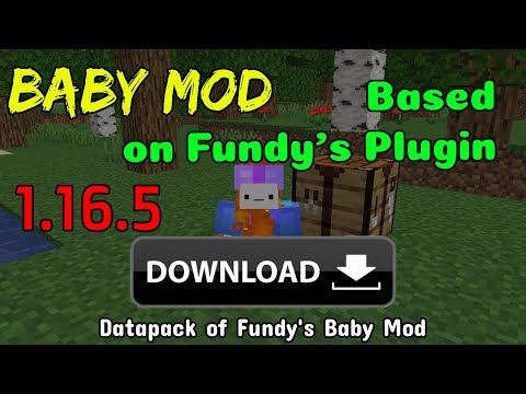 How to install Baby Mod  Datapack  based on Fundy's Plugin | Minecraft Java Edition