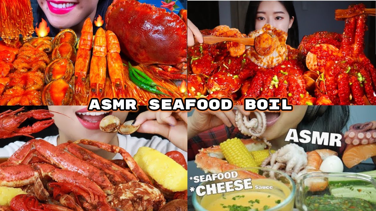 ASMR SEAFOOD BOIL MUKBANG COMPILATION