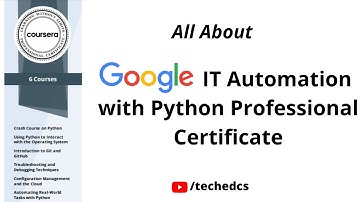 Google IT Automation Python Professional Certificate | Google Free Certificate | Free Google Swag