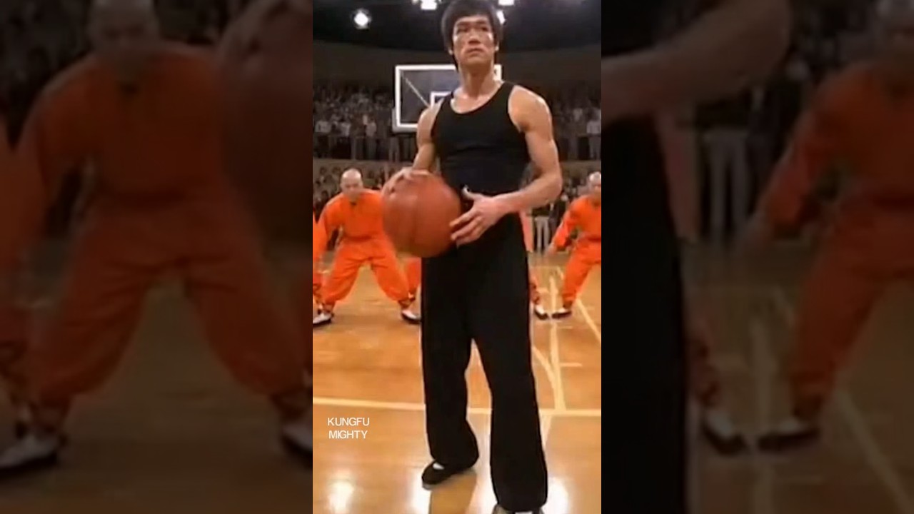 Bruce Lee — Shaolin Kung Fu Slam Dunk. No tricks. Just control. 🏀🔥