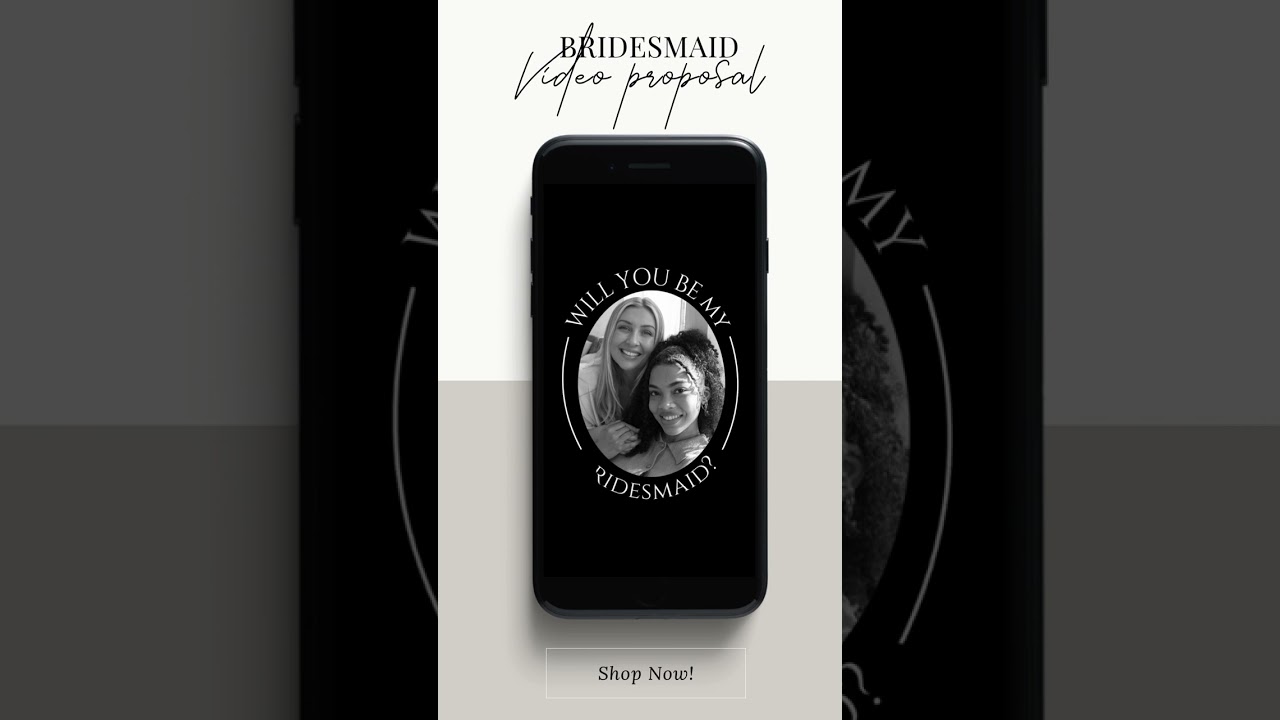 Bridesmaid Video Proposal Template 