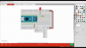Fritzing LED circuit