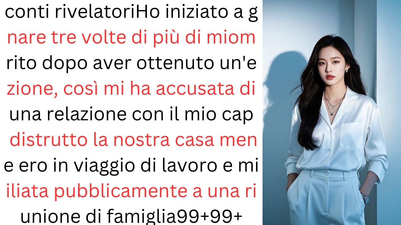Ho guadagnato tre volte di più… e mio marito mi ha accusata di tradimento