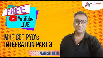 MHT CET Previous Years Question (PYQs)   Definite Integration  - Part 3