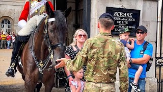 Silly tourists got the reality check from the Officer!