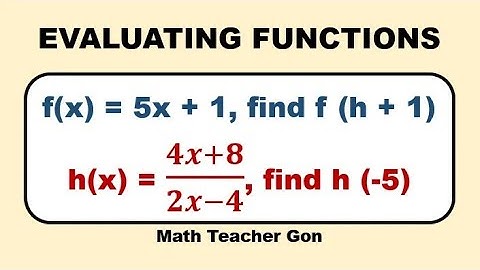 Evaluating Functions - Part 2 (GENERAL MATHEMATICS) Math Teacher Gon