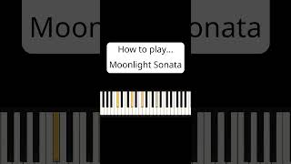 How to play Moonlight Sonata by Beethoven #pianomusic #beethoven #pianolessons