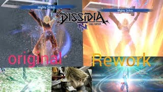 Cloud Rework and Original comparison [Dissidia Final Fantasy NT]