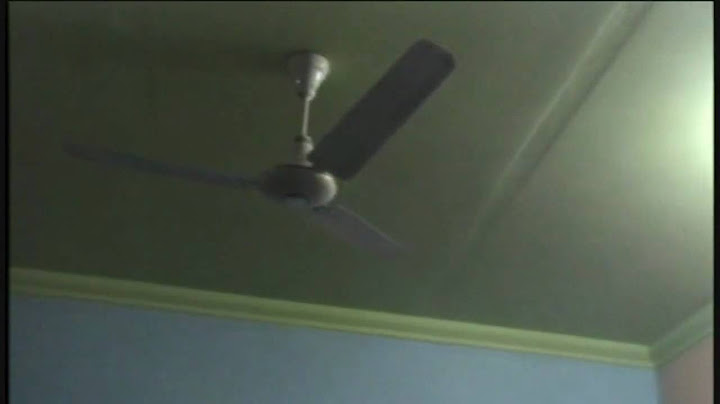 World's Loudest Ceiling Fan
