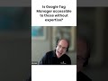 Demystifying Google Tag Manager for beginners! Watch Fred Pike busting the prevalent myth. #Shorts