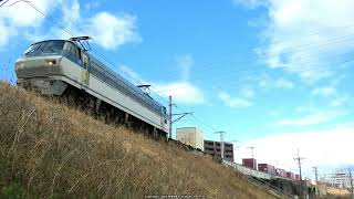 代走でEF66が運用に就いた5087レ貨物列車を城東貨物線で撮影です(R7.3.17)