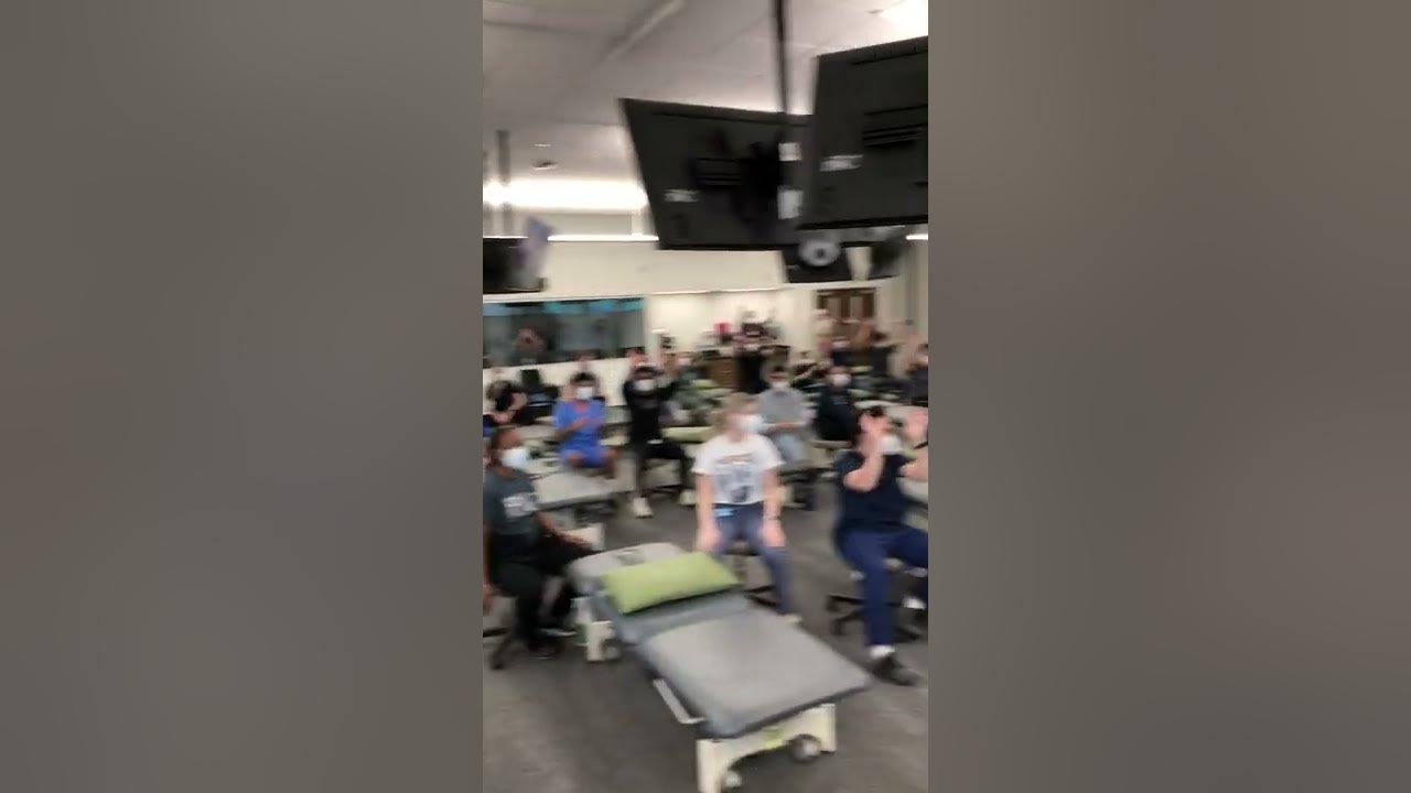OMM Lab students do the wave to honor Match Day YouTube