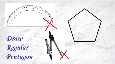 How to make Pentagon without using Protractor or Compass. Very Fast.