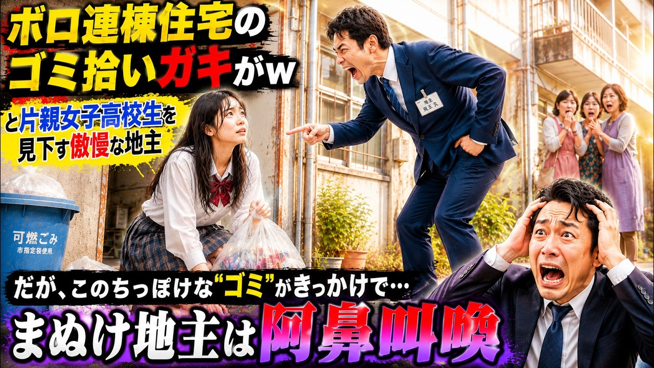 「おい、ガキ。お前みたいな片親の子が、俺の土地にしがみついても無駄だ。貧乏は親の教育が悪いんだよ。20日後に出て行け」...