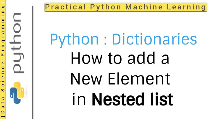 How to return nested list in python