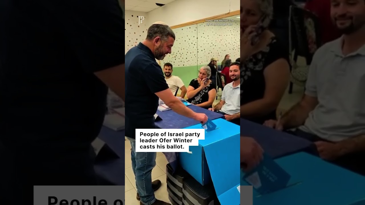 Israel's party leaders cast their ballots on election day