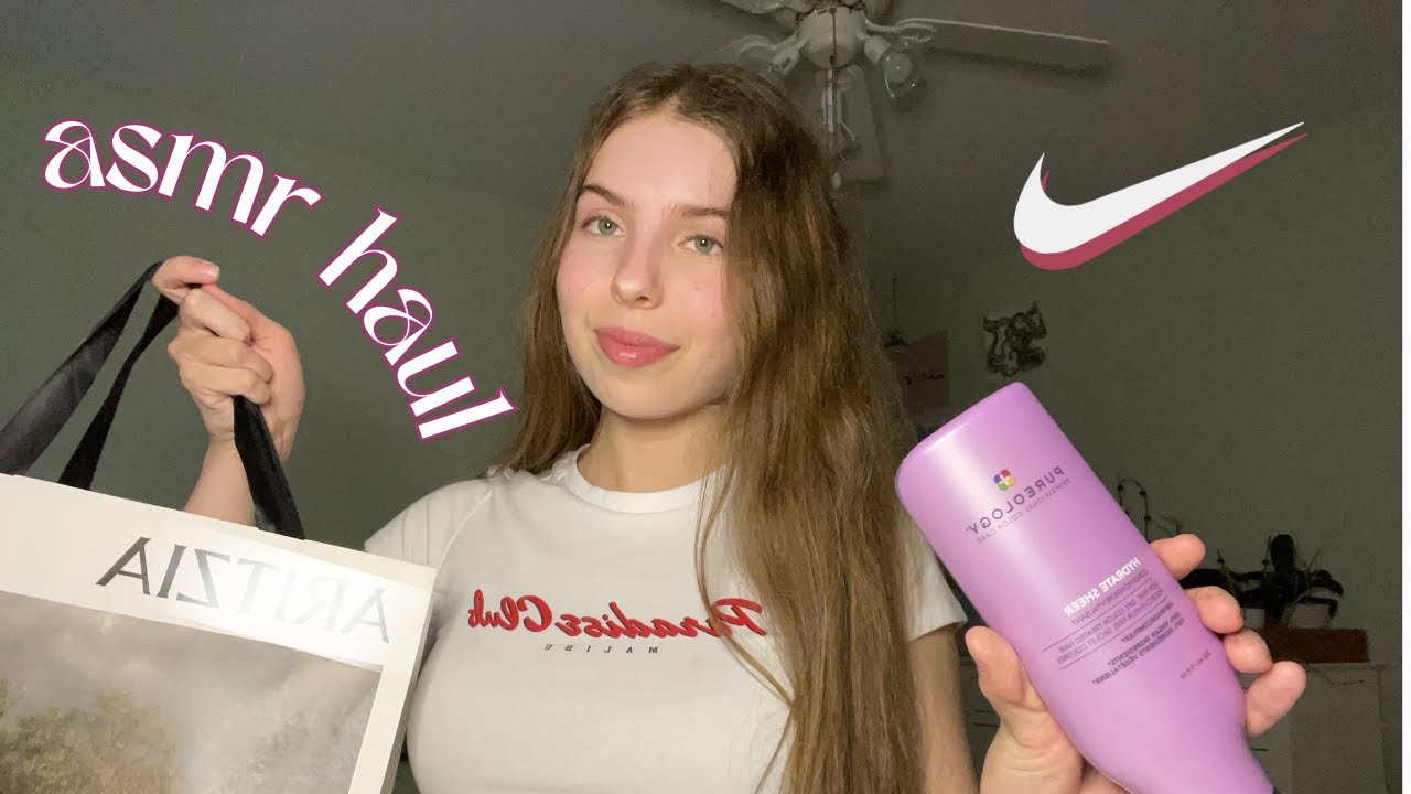 ASMR summer haul (aritzia, hair care, coach... and more!)