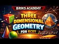 KCET Maths Three Dimensional Geometry | 100% Questions from This Video | 3D | Briks Academy | I PUC