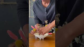 Learn how to create dried flower arrangements with interior designer Ajai Guyot