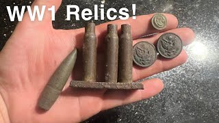 I Found WW1 Relics Metal Detecting!