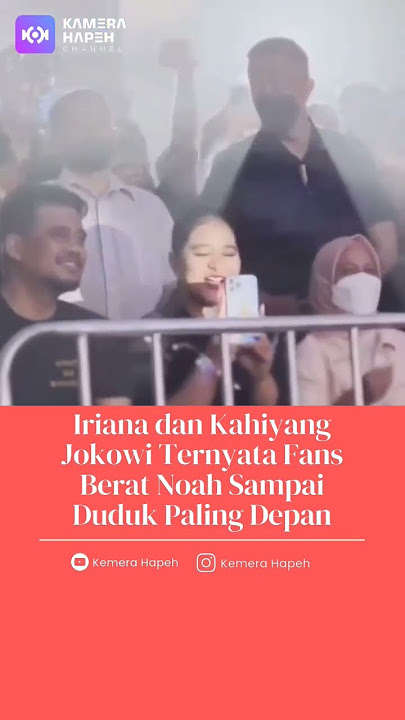 Iriana Jokowi dan Kahiyang Nikmati Banget Lagu Noah