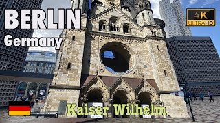 KAISER WILHELM MEMORIAL CHURCH 🇩🇪, BERLIN, Germany - WALKING Tour 4K