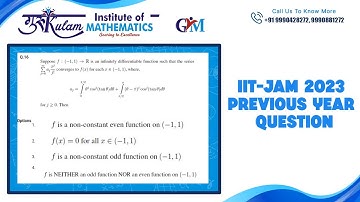Question 16 | IIT JAM 2023