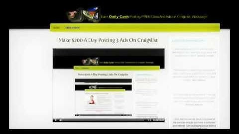 How To Make $200 A Day Posting Ads on Craigslist/Backpage -- Copy & Paste System