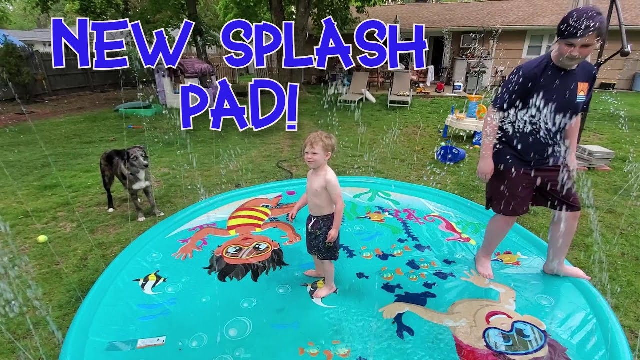 New Splash Pad! Costco Underwater Adventure Sprinkler Pad - Kids