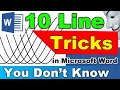 10 Line Drawing Tricks in Microsoft Word you don't know