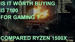 I3 7100 Vs Ryzen 5 1500X , Which Cpu Is Good For Gaming ? Will It Bottleneck Rx 570 ?