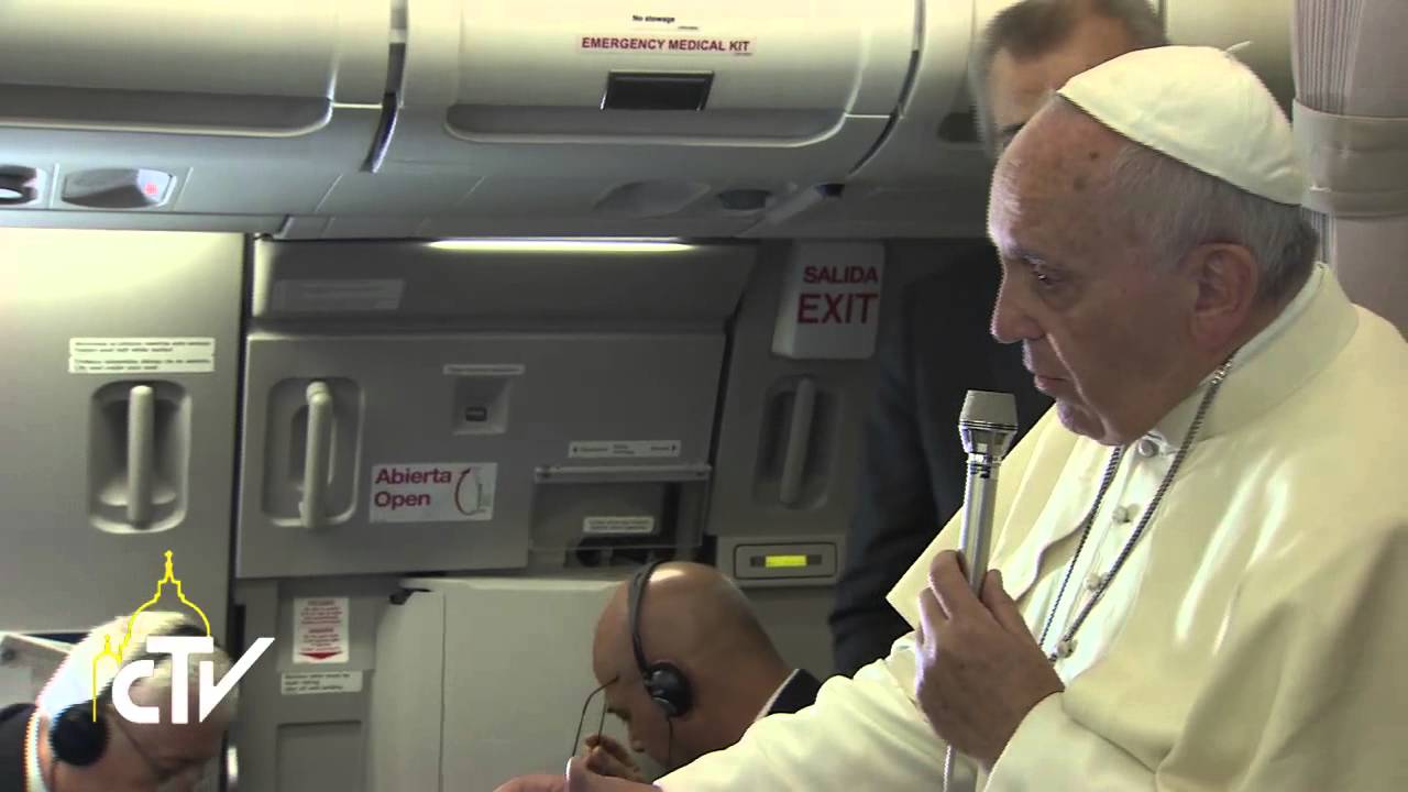 Papa Filippine, conferenza volo Manila-Roma 19-01-2015 ctv news toronto
