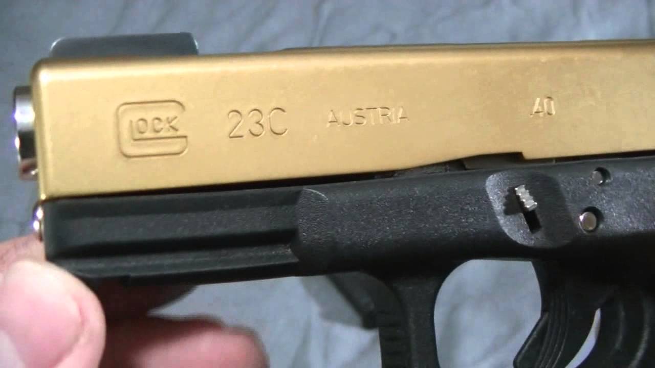 Gold TiN Coated Glock Slide By Titanium Gun - YouTube.