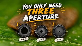 The ONLY 3 APERTURES you need for Macro Photography