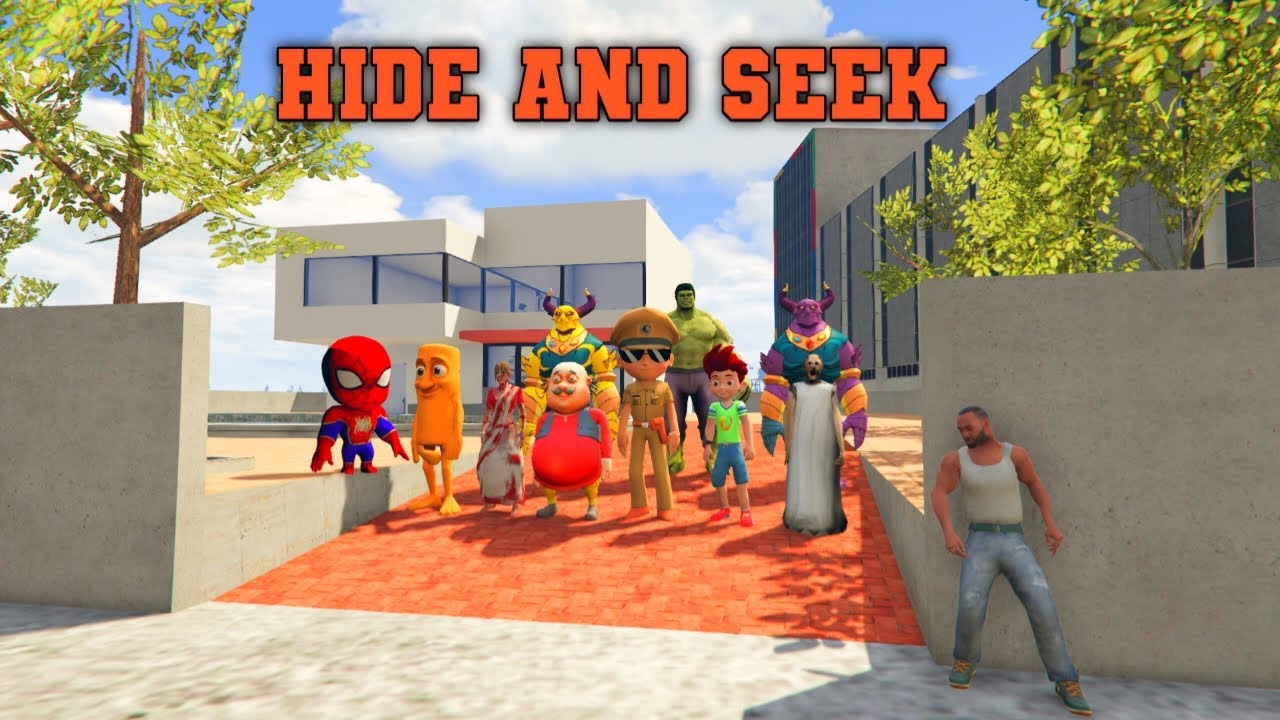 FRANKLIN PLAY HIDE AND SEEK motu little singham hulk IN INDIAN BIKE DRIVING 3D