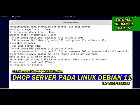 CARA INSTALL DAN KONFIGURASI DHCP SERVER PADA LINUX DEBIAN 11 (Part 5)