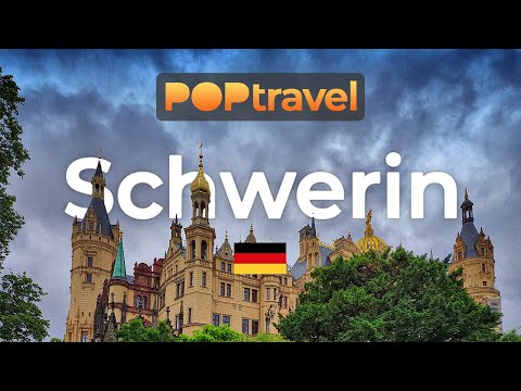 Walking in SCHWERIN / Germany 🇩🇪- Summer Rain - 4K 60fps (UHD)