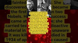 She Was the Mother of Invention who Died of its Poison #reallifestory #poisson #mariecurie