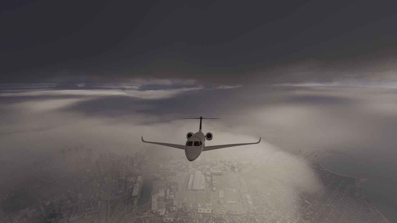 MSFS 2024 Misty and Overcast Boston Logan to Toronto Pearson (KBOS-CYYZ) BATC 4K Citation Longitude