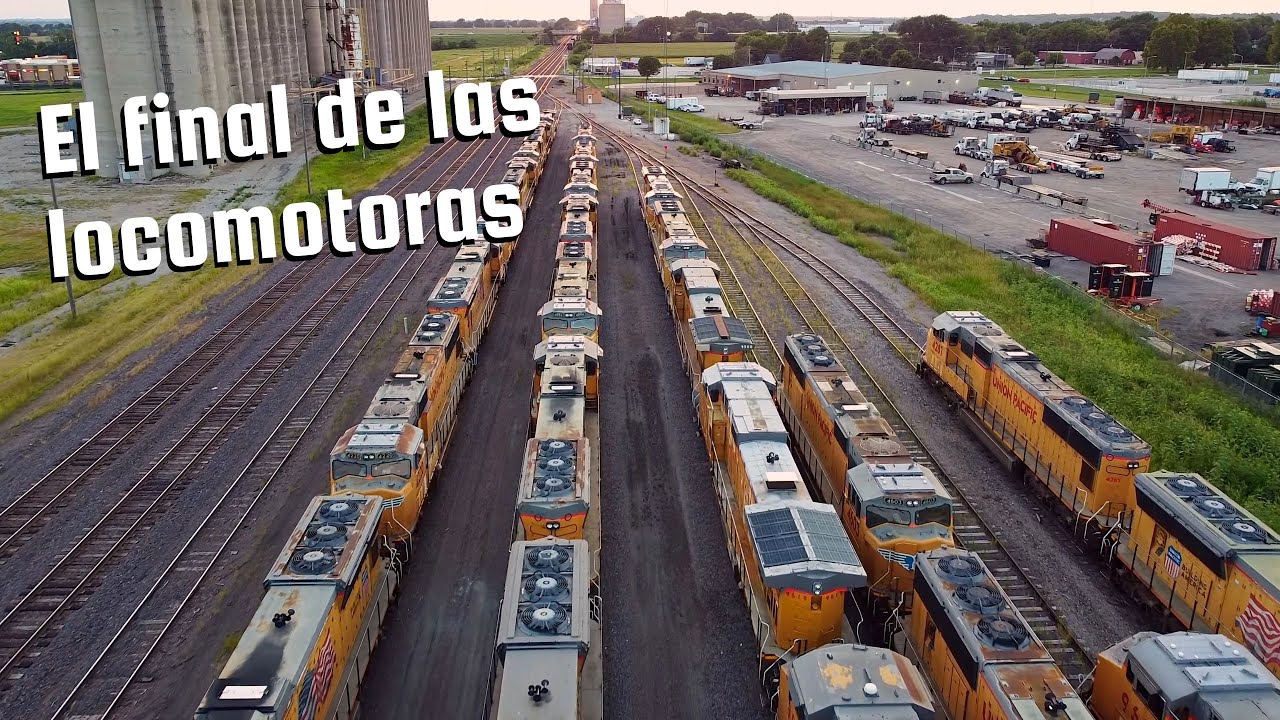 Asi es el final de una locomotora cuando es desarmada y 