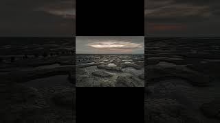 Unique clouds and raw textures at the Dutch Wadden coast