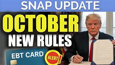 SNAP Rules October 2025 — Food Stamps Changes Explained in 4 Minutes