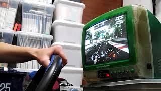 ブラウン管TVで PlayStation2 GRAN TURISMO 4 をプレイ